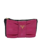 Black Leather Prada Wallet