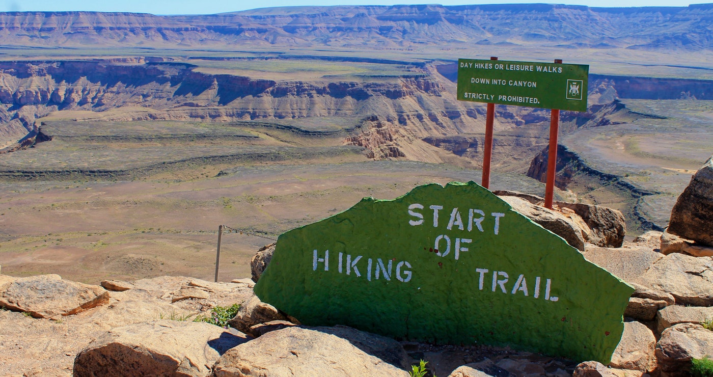 Start of Fish River Canyon Hike (Daniëlle Terblanche) 