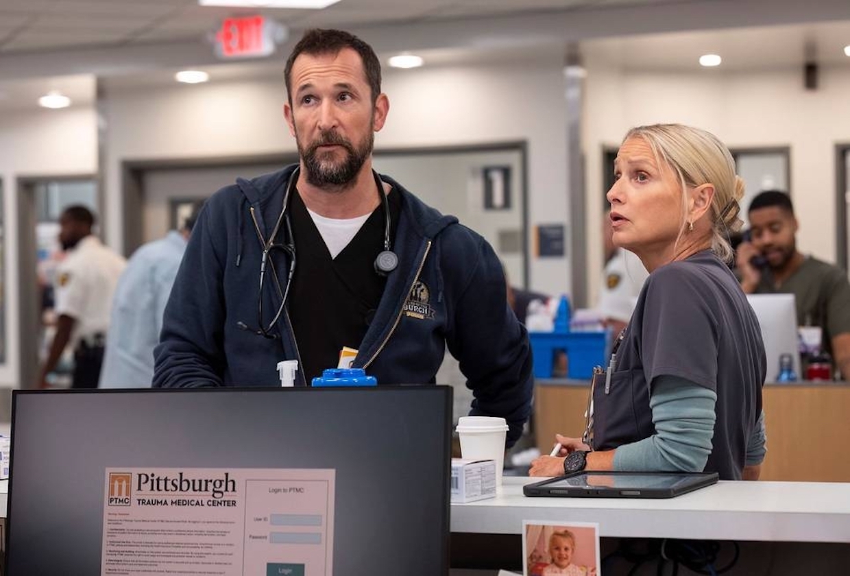 The Pitt's Noah Wyle, Katherina LaNasa Talk Episode 9 Dana Cliffhanger