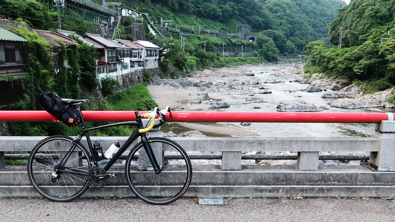 restrap saddle bag cycling japan 定光寺駅