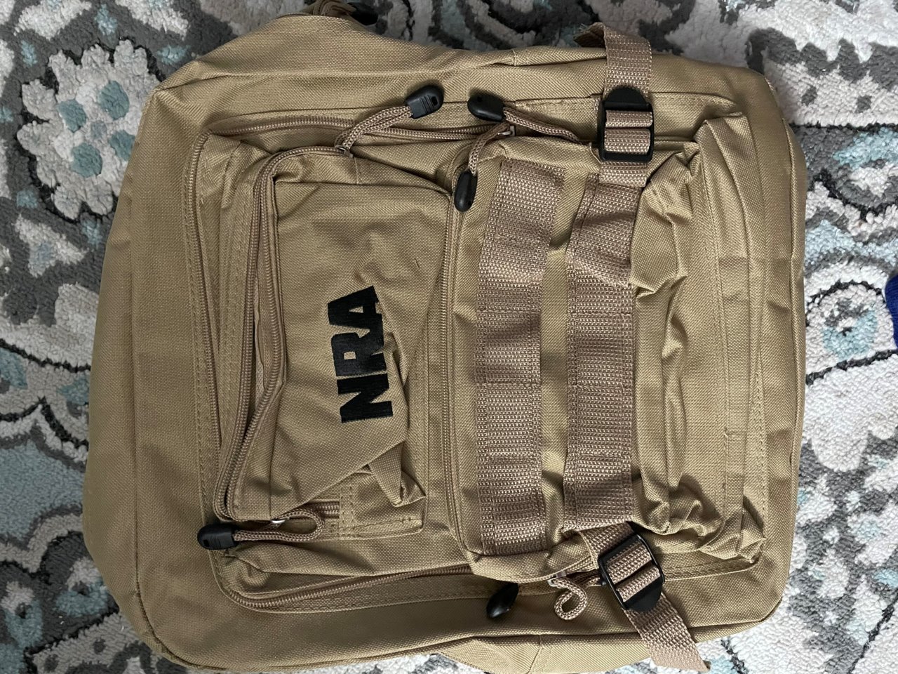 NRA free memembersip renewal backpack " Made in China"? World