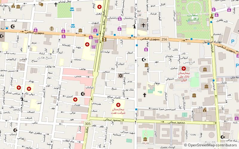 danial synagogue tehran location map