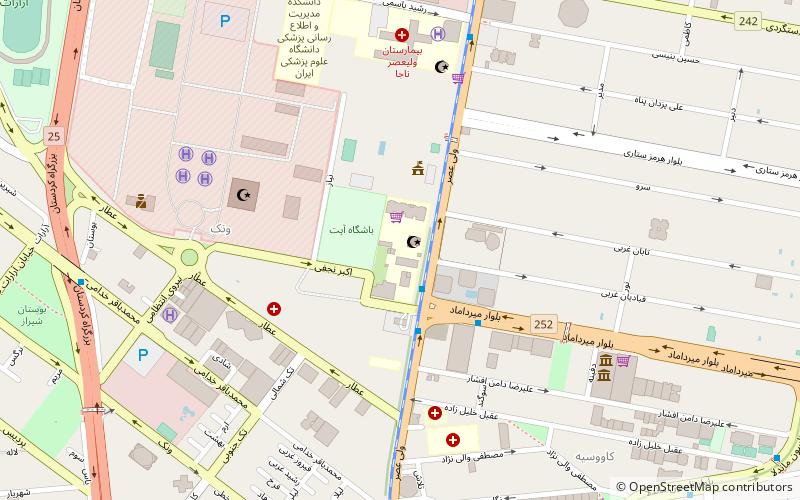 k n toosi university of technology tehran location map