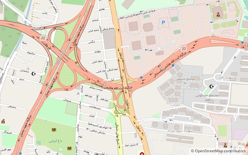 seoul street tehran location map