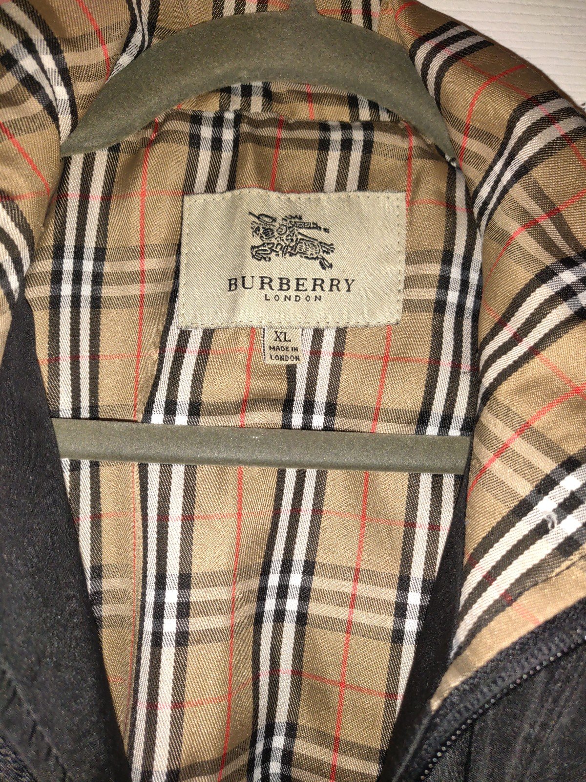 Burberry black trench coat 