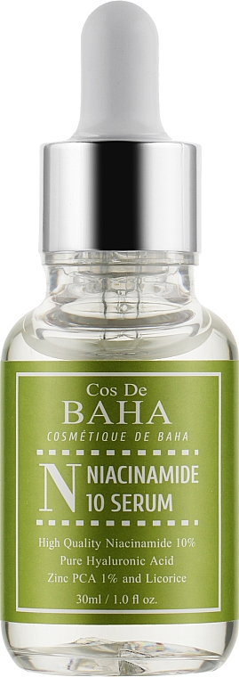 Сыворотка для лица с ниацинамидом и цинком - Cos De BAHA Niacinamide Serum with Zinc