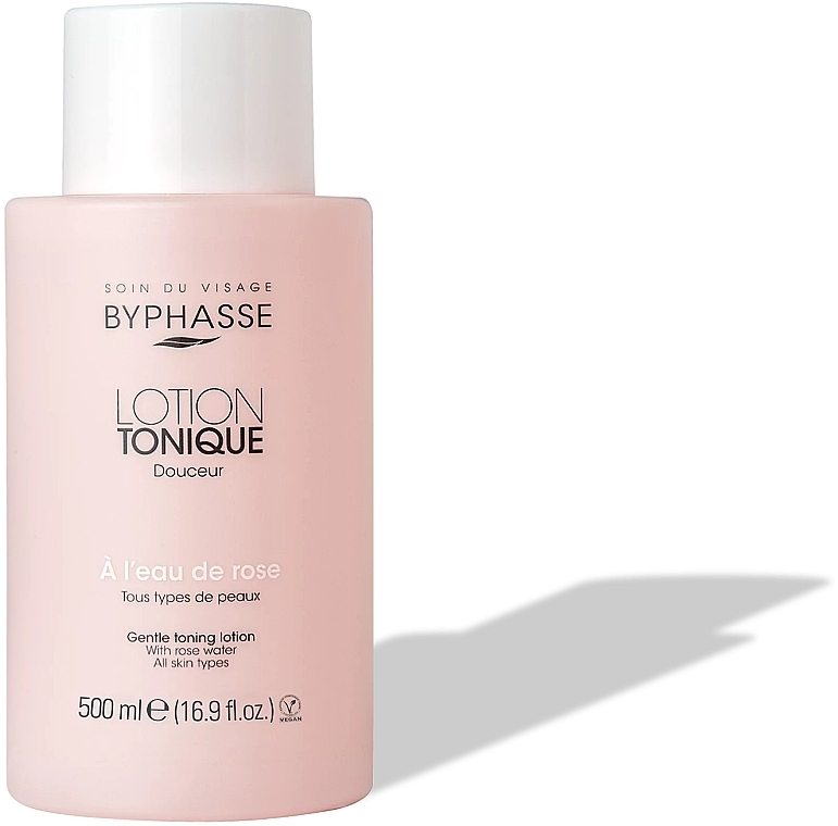 Лосьон-тоник для лица "Розовая вода" - Byphasse Gentle Toning Lotion With Rosewater All Skin Types