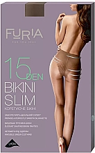 Колготки женские "Bikini Slim",1206, 15 Den, бежевые Furia