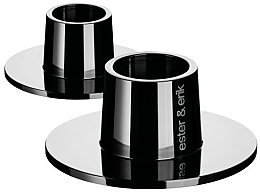 Свічник середній, блискучий чорний Ester & Erik Candle Holder Medium Shiny Black