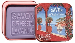 Мыло с лавандой, в металлической коробке La Savonnerie De Nyons Lavender Soap Bar + Metal Box