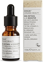 Омолоджувальний бустер для поліпшення кольору обличчя Evolve Beauty Bio-Retinol + C Booster