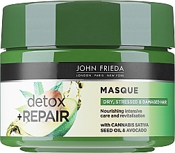 Питательная маска для интенсивного восстановления волос John Frieda Detox & Repair Masque