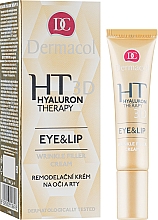 Крем для глаз и губ с чистой гиалуроновой кислотой Dermacol Hyaluron Therapy 3D Eye and Lip Wrinkle Filler Cream