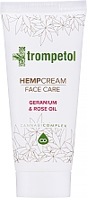 Крем для лица из конопли с розой и маслом герани Trompetol Hempcream Face Care