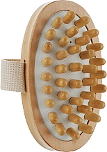 Щетка-массажер для тела антицеллюлитная Najel Wooden Brush Massager Anti-cellulite