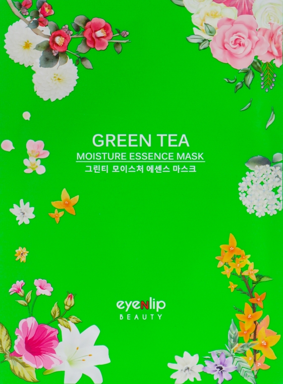 Тканевая маска для лица - Eyenlip Green Tea Oil Moisture Essence Mask