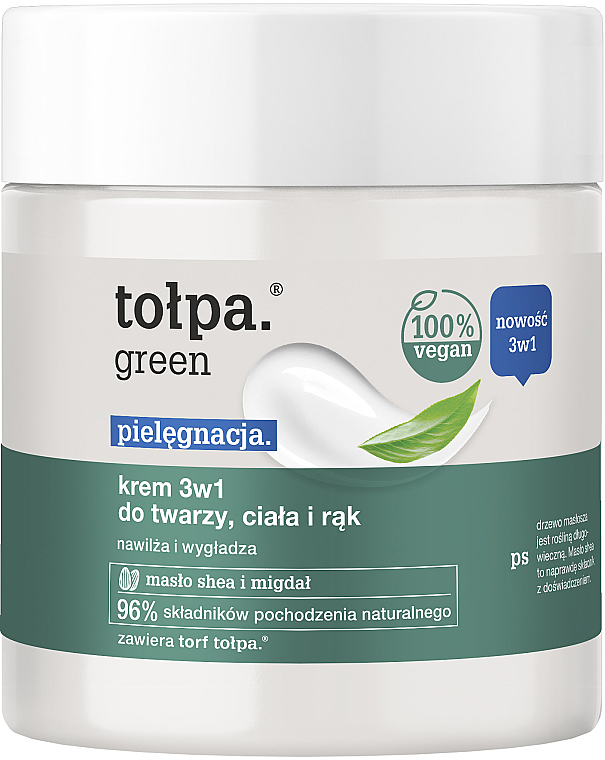 Увлажняющий крем для лица, тела и рук - Tolpa Green 3 In 1 Cream