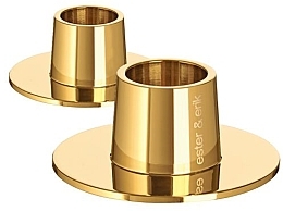 Свічник середній, блискучий золотий Ester & Erik Candle Holder Medium Shiny Gold