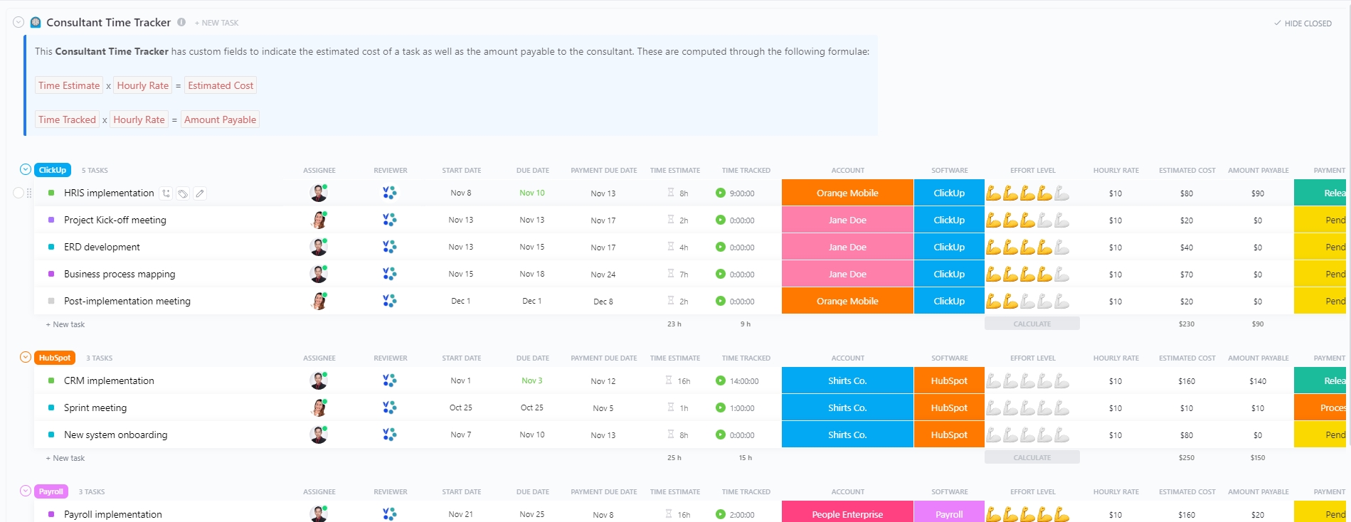 Tracking time is very important for companies who implement time-based salary for its employees. Use this Consultant Time Tracker template to help your organization keep track of the time worked by your consultants and the salary associated with the work.