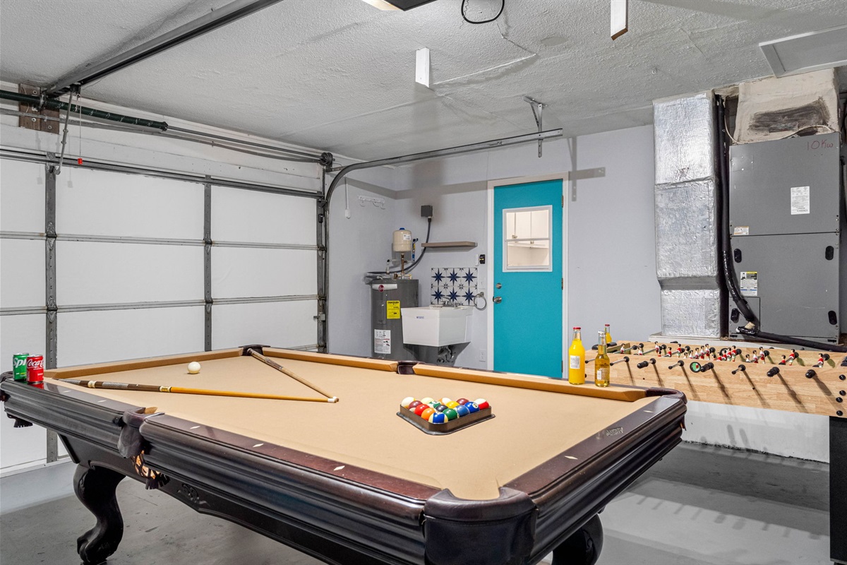 A variety of games and plenty of space to relax and socialize, this game room is the ultimate spot for creating memorable moments with family and friends.