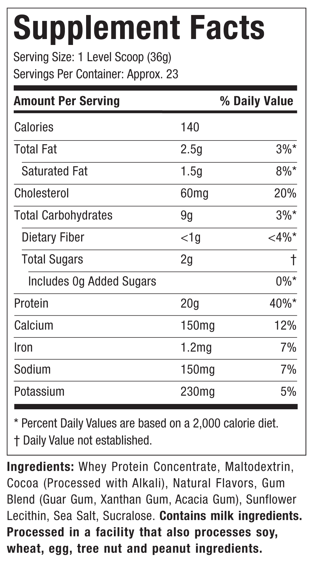 Grass-Fed 100% Whey Protein