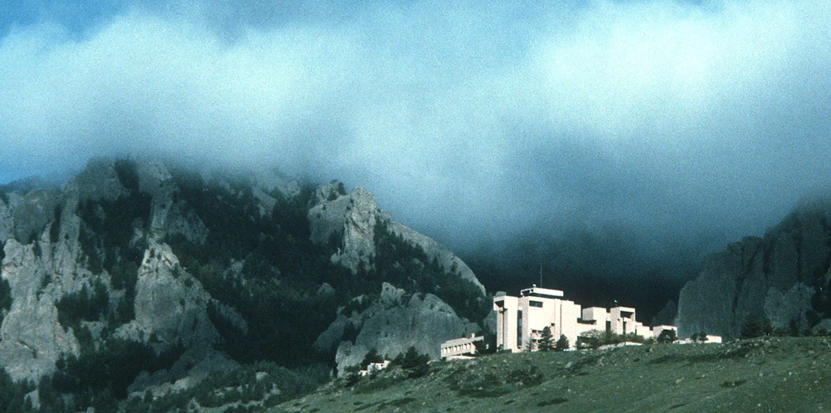 The National Center for Atmospheric Research or NCAR sits on a beautiful bluff in Boulder.