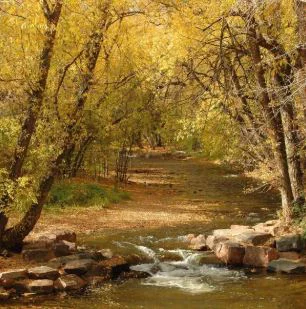 The Boulder Creek Path is a great place to walk or run.