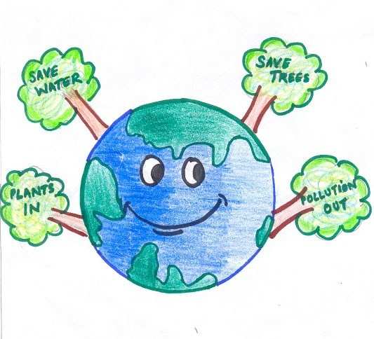 Save Trees: Drawing by Mehul