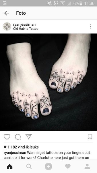 Stunning Under Toe Tattoo  Tattoo Designs for Women