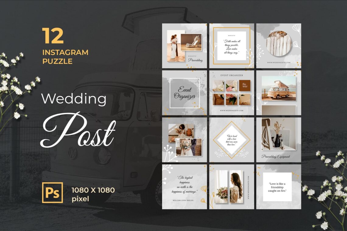 Instagram Puzzle - Wedding Post