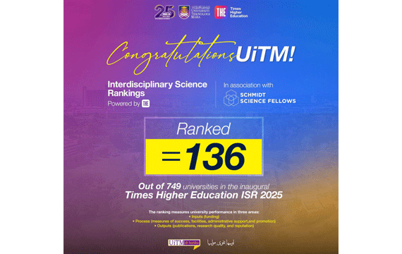 UiTM Earns Global Recognition in the Times Higher Education World University Rankings by Subject 2025