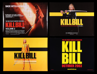 Lot #394 - KILL BILL: VOL 1 (2003) AND KILL BILL: VOL 2 (2004) - Four ...