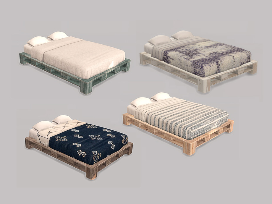 Sims 4 custom content bed frames - movieplm