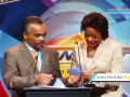 Jose Avila of The Garifuna Coalition and Arlene Mukoko, BronxNet Reporter announce Undefinable Vision as the 2015 Best Program Series Beta Award winner