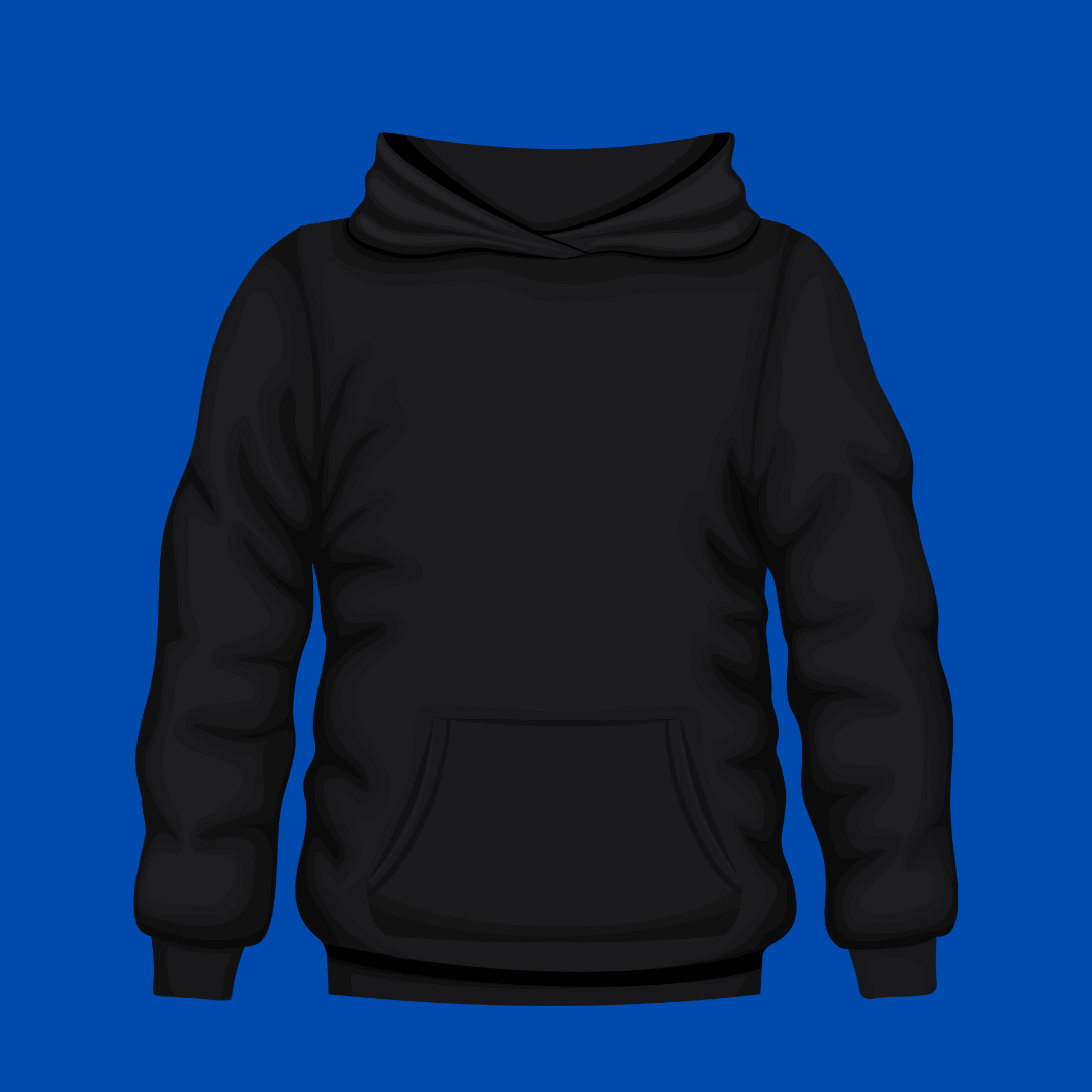 Plain Black Hoodie