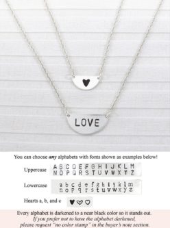 Love Half Moon Necklace