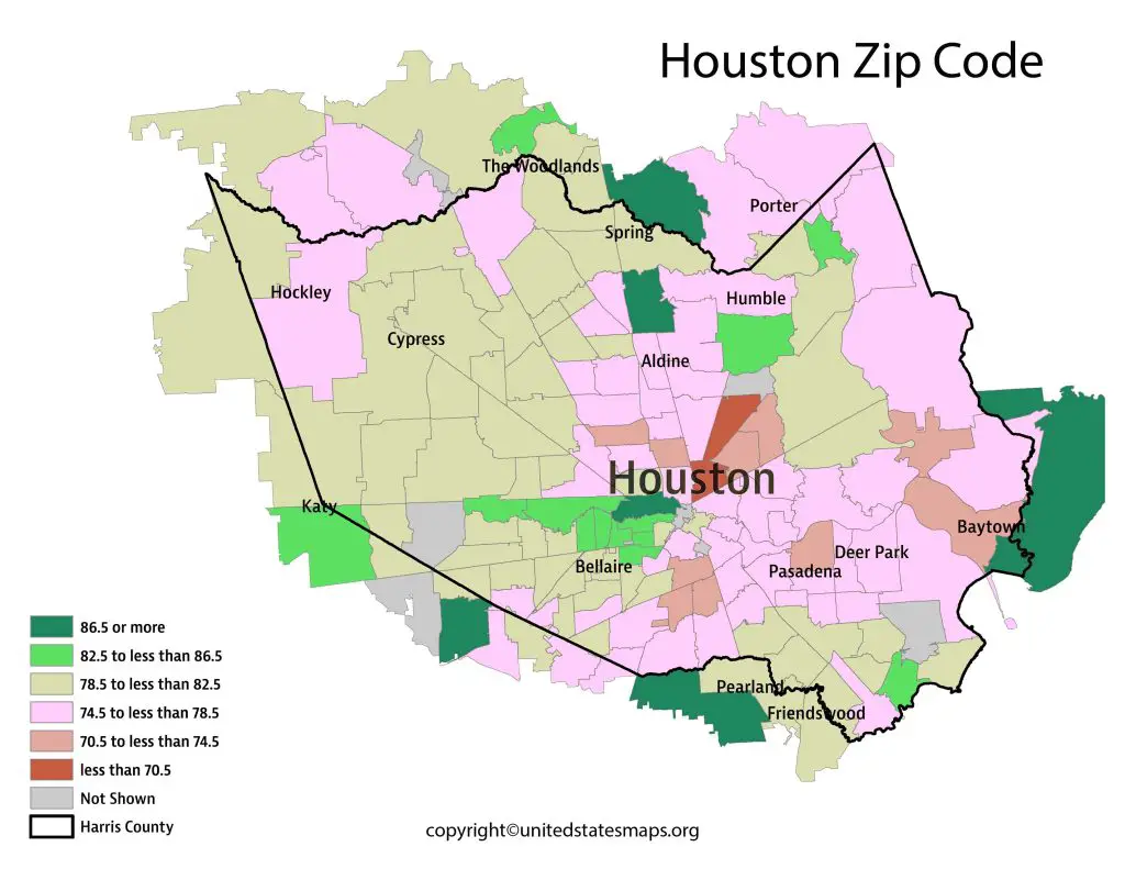 Navigating Houston: Understanding The Power Of Zip Code Maps ...