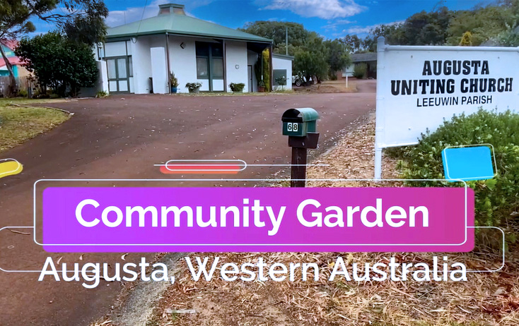 A garden connects a church to its community