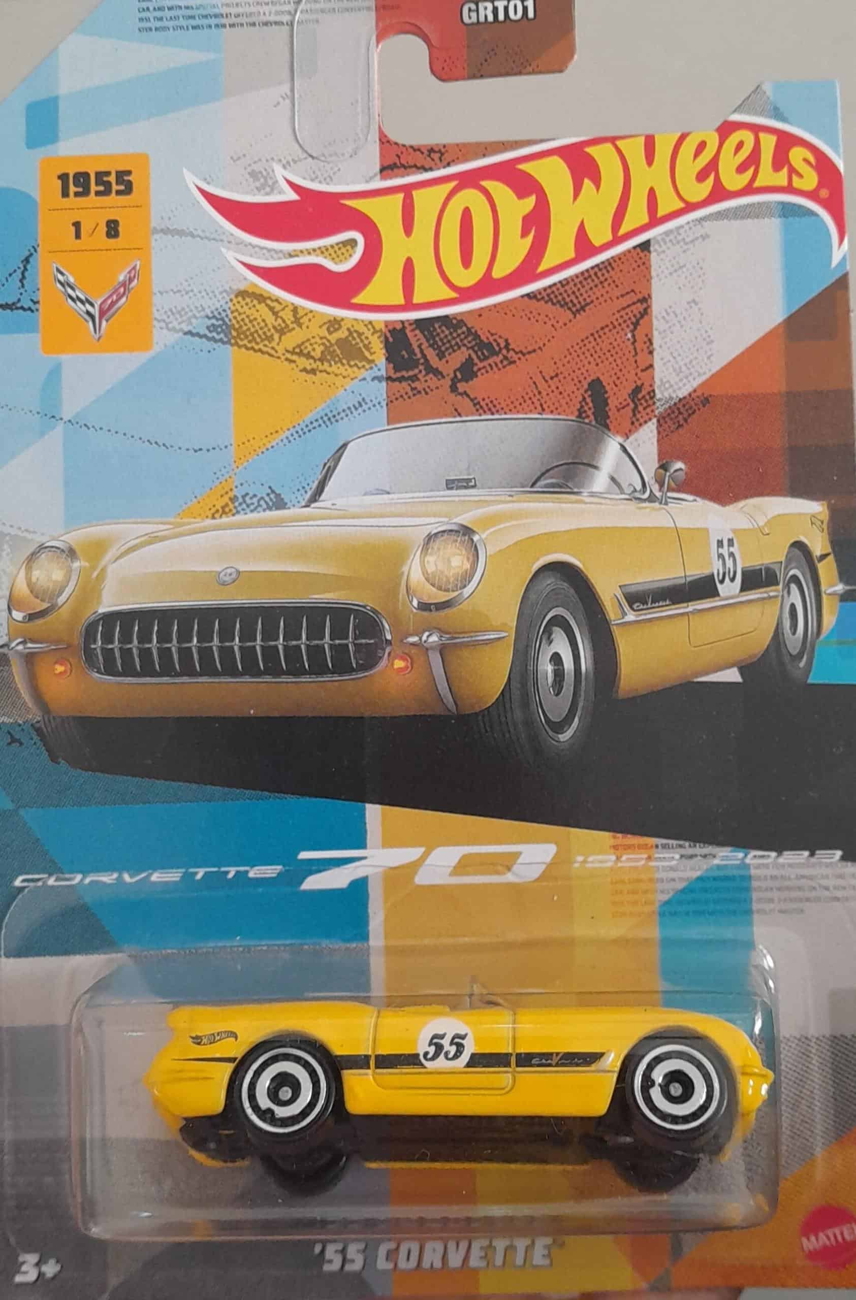 Hot Wheels Corvette 70 (1953-2023) – 55 Corvette - Universo Hot Wheels