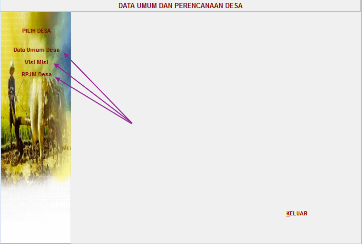 fitur menu Data Umum Desa