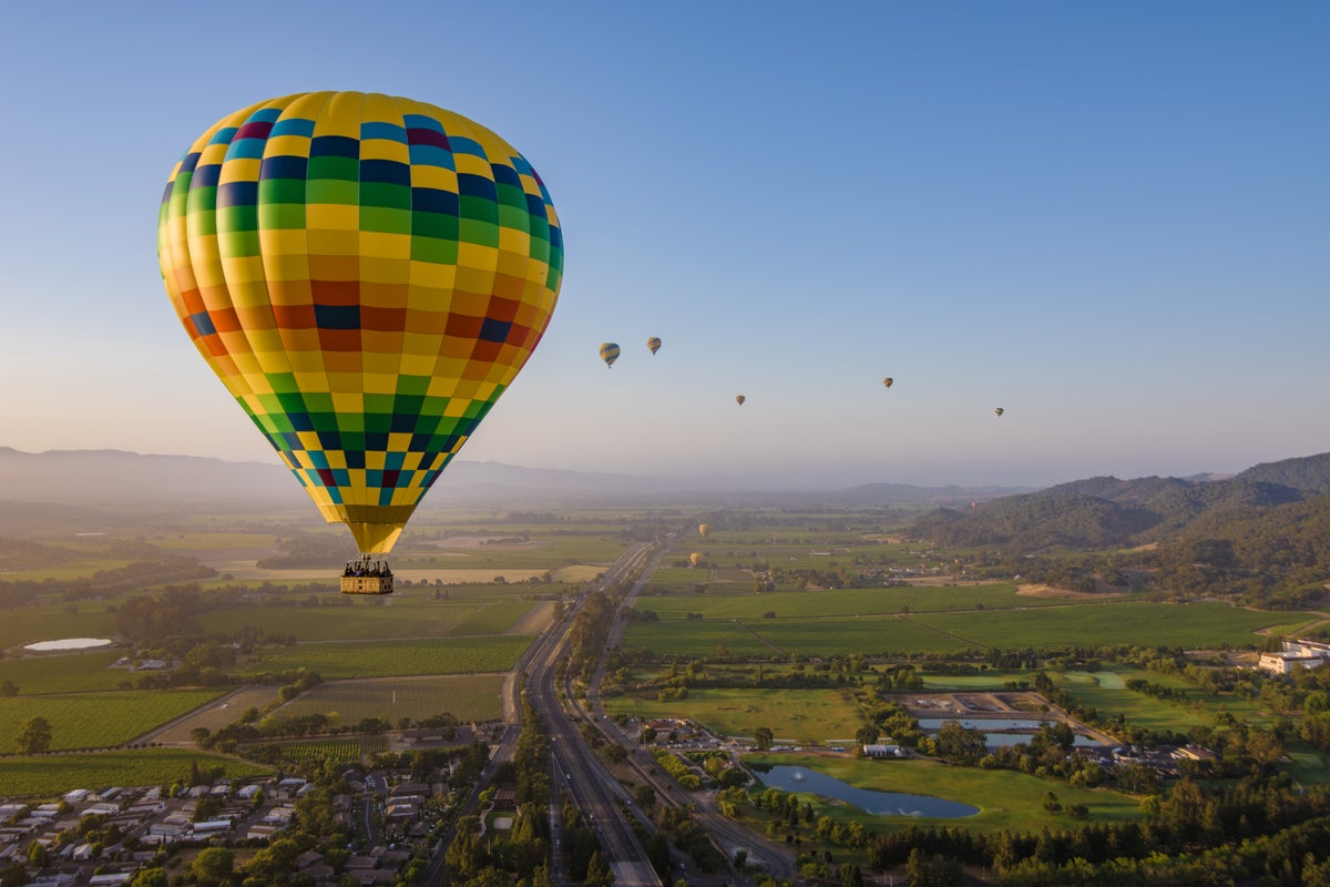 Napa Valley balloon ride