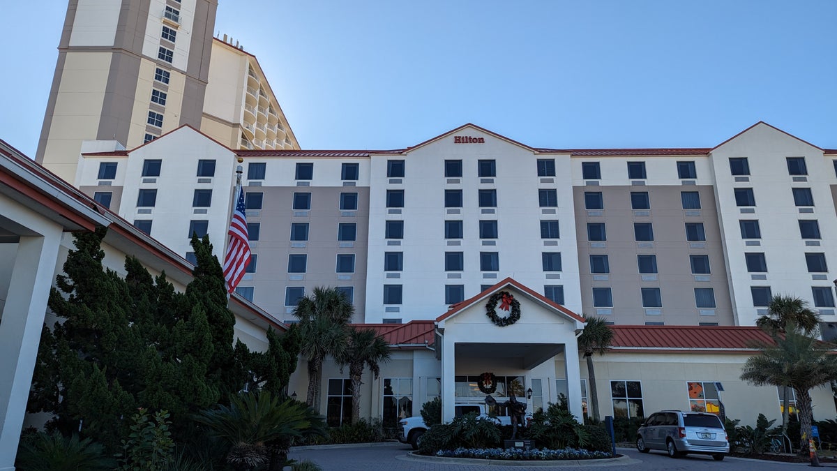 Hilton Pensacola Beach front view