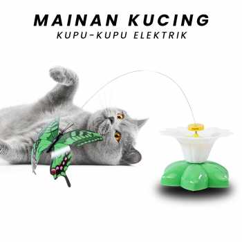 Gambar produk Mainan Kucing Kupu-Kupu Elektrik Automatic Rotating Flying Butterfly