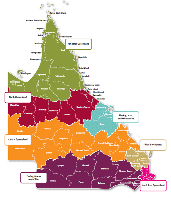 Map Of Nth Qld