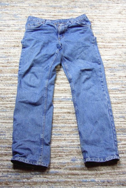 Slim Fit Plain Men Denim Pant Blue