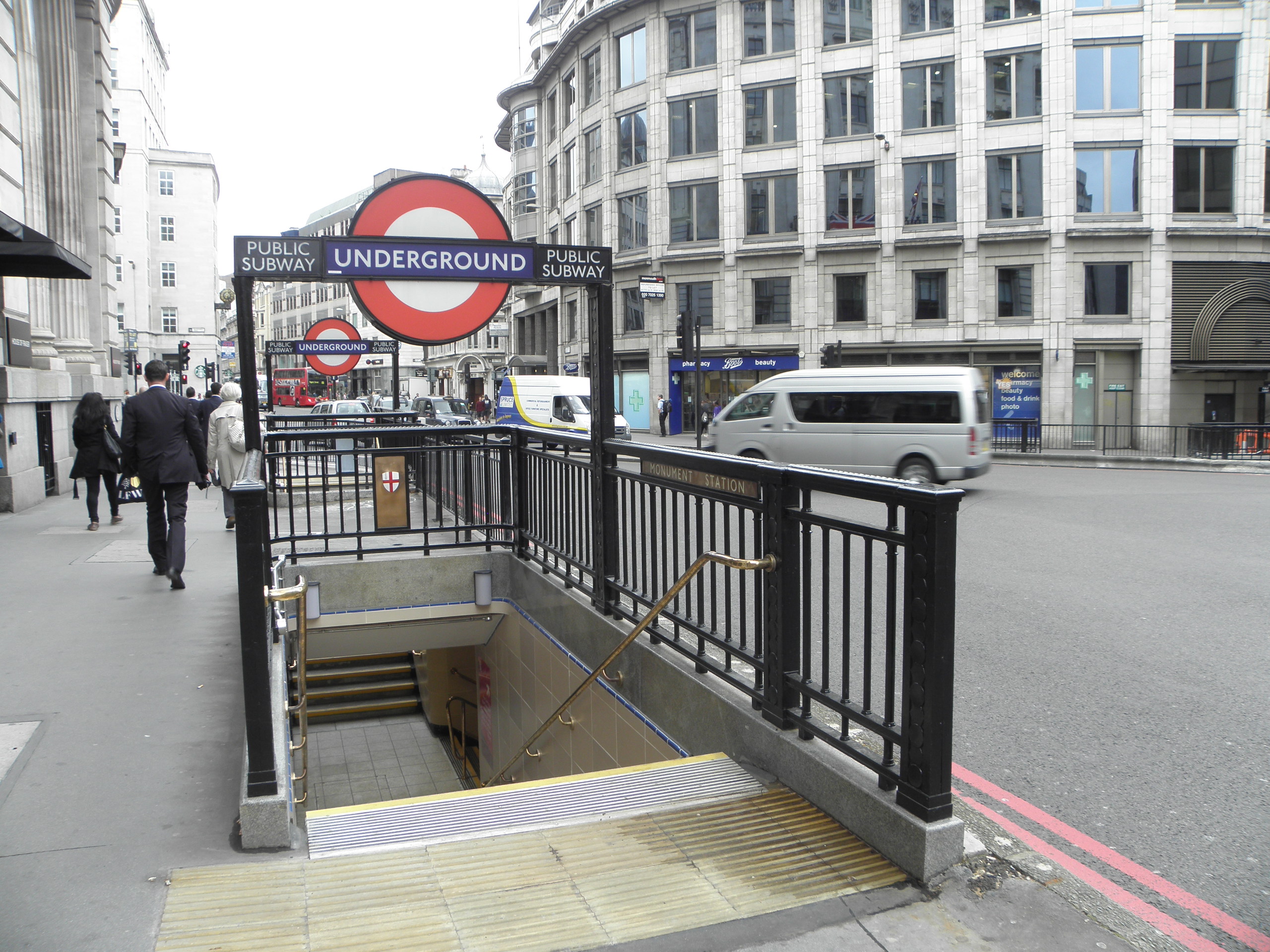 Subway Train Station Entrance