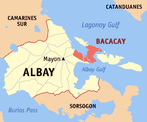 Location of Bacacay © Eugene Alvin Villar