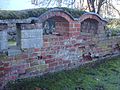 Parlatoriet före restaurering / Ruins before restoration