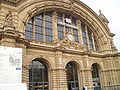 station from outside, from street , "Am Hauptbahnhof".