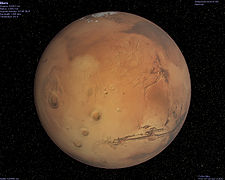 Mars screenshot from Celestia